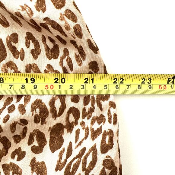 Anthropologie Pilcro Zahar Leopard Print V Neck Casual Tunic Dress - Picture 9 of 12